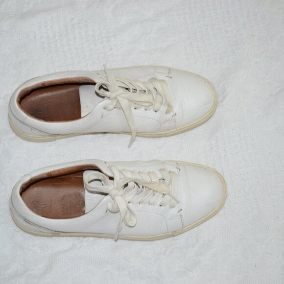 Frye White‎ Leather Casual Sneakers Size 7 M - Picture 5 of 10